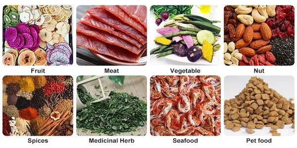 果物と野菜の乾燥機の応用